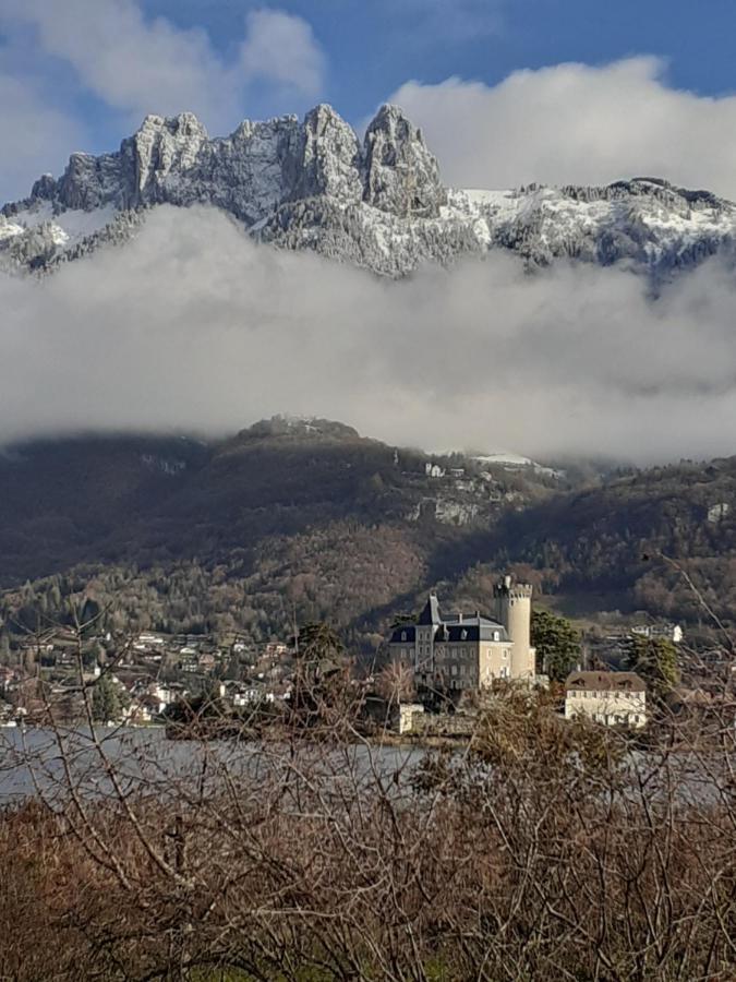 Ferienwohnung La Carte Postale Duingt Exterior foto